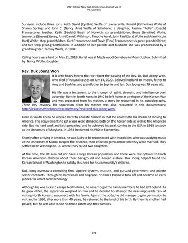 2021 Upper New York Journal, Volume II by Upper New York Conference - Issuu