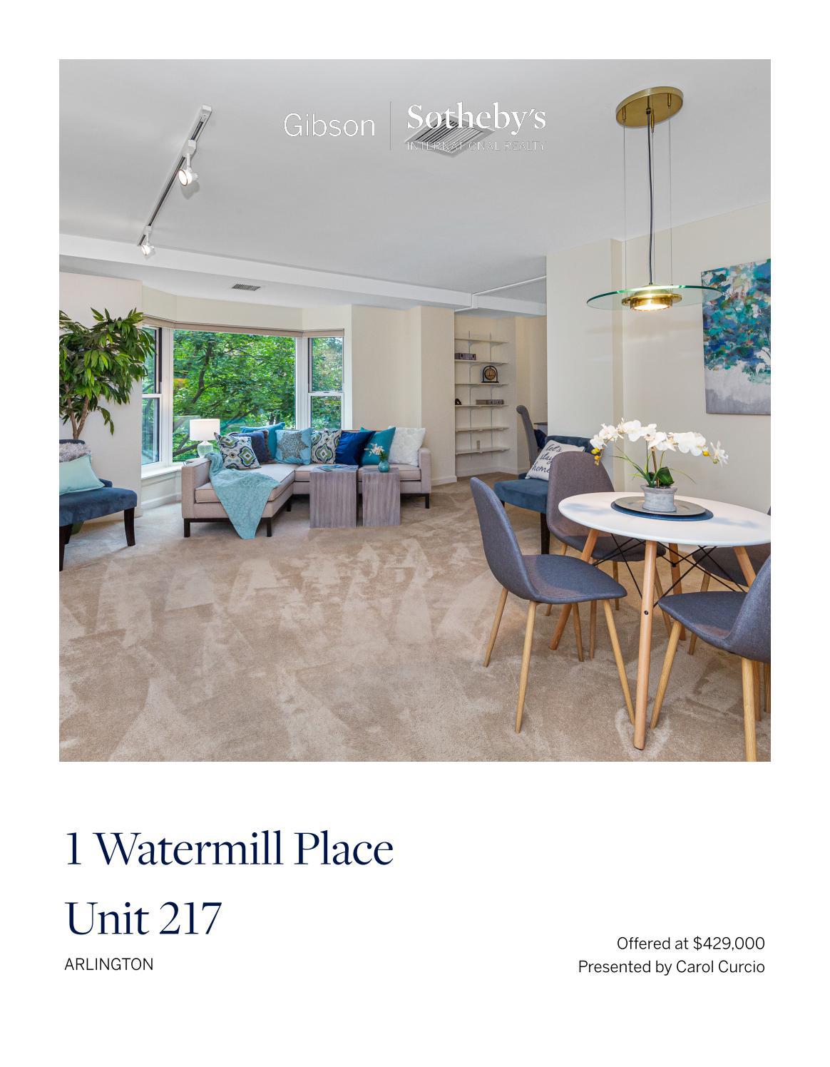 1 Watermill Place Unit 217, Arlington by Gibson Sotheby's