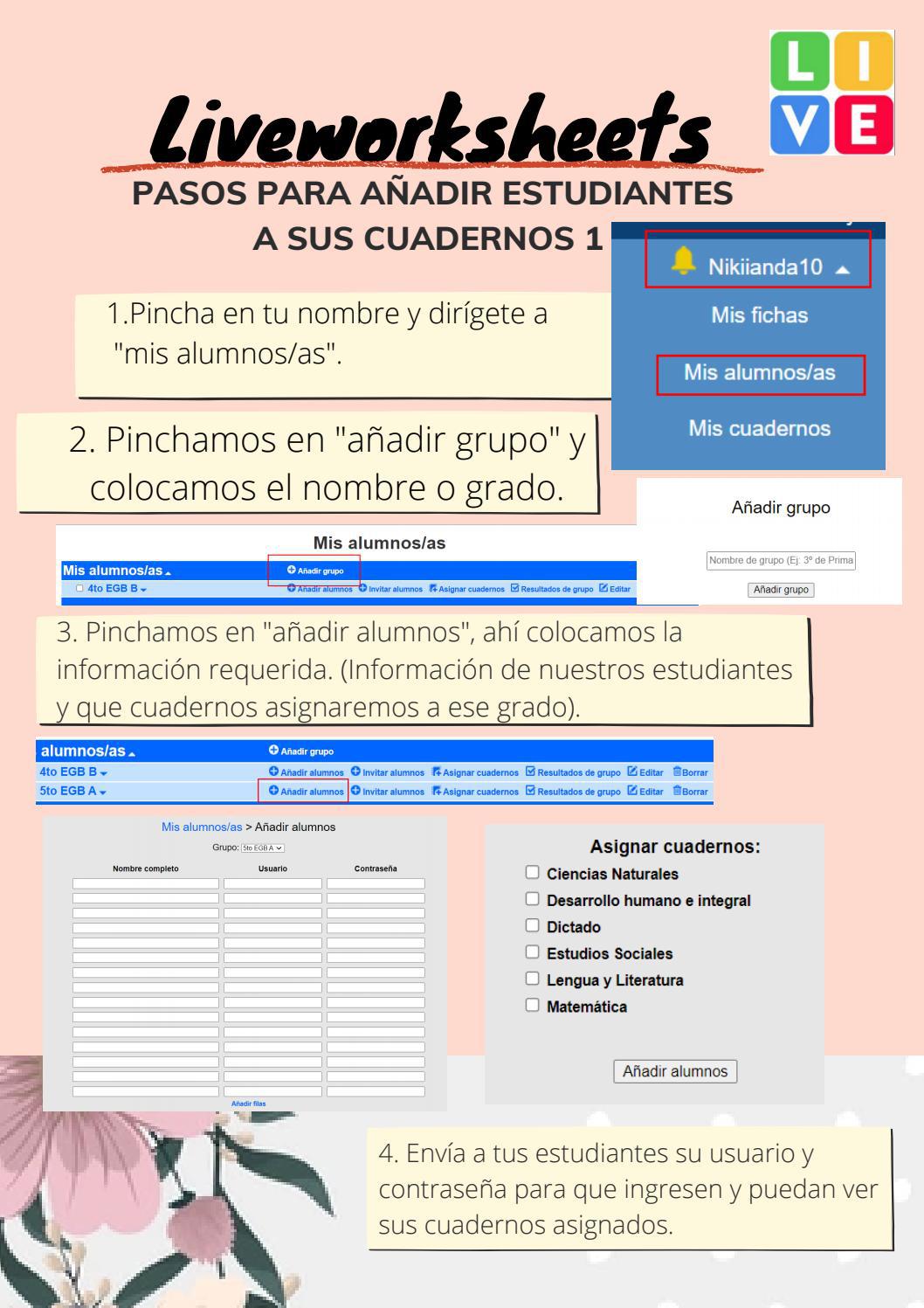 Manual Plataforma LIVEWORKSHEETS By Nikii Anda Issuu