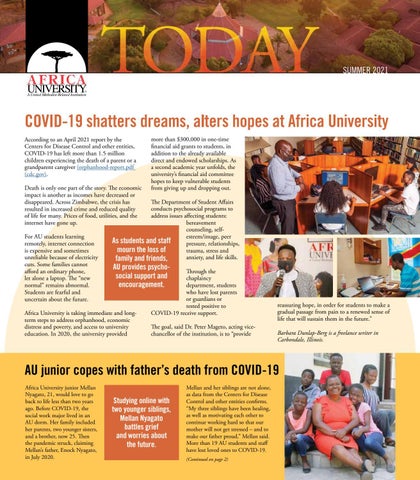 Cover of "Africa University Today - Summer 2021"