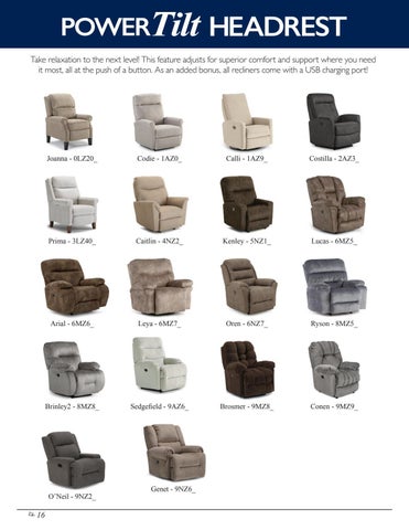 Best Home Furnishings Motion × Recliners 家具目录 Fall 2021 第 18 页