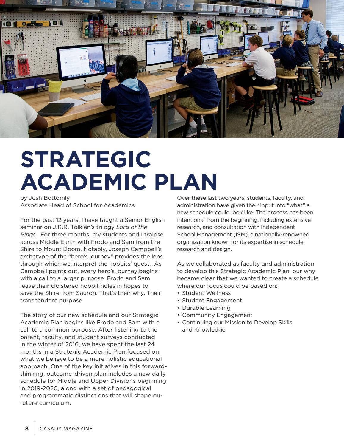 Casady School Strategic Academic Plan by Casady School - Issuu