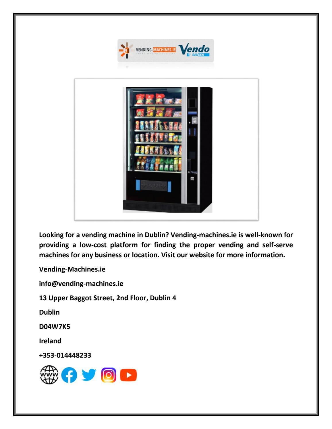 Vending Machine Dublin Vendingmachines.ie by VendingMachines.ie Issuu