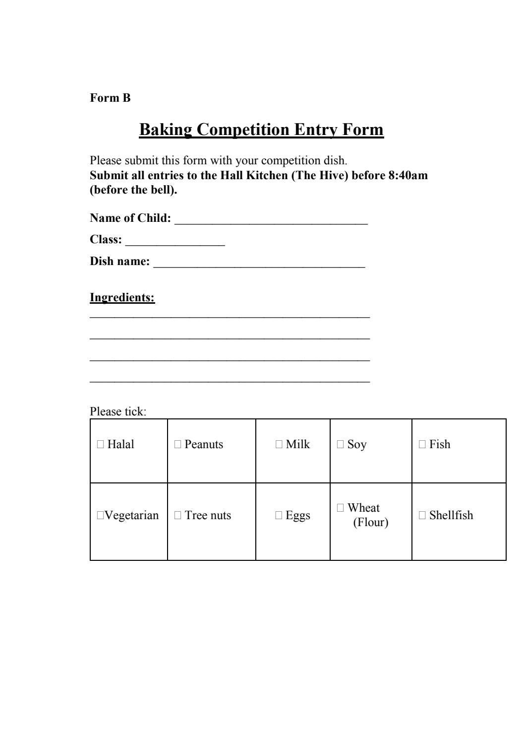 Baking Competition by dianellapc Issuu