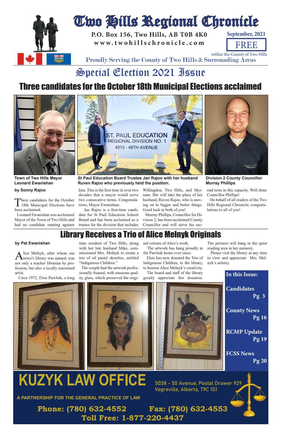 Two Hills Regional Chronicle September 2021 by Jared Rajoo Issuu