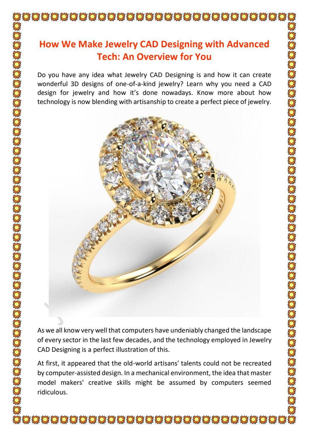 How We Make Jewelry CAD Designing with Advanced Tech: An Overview for ...