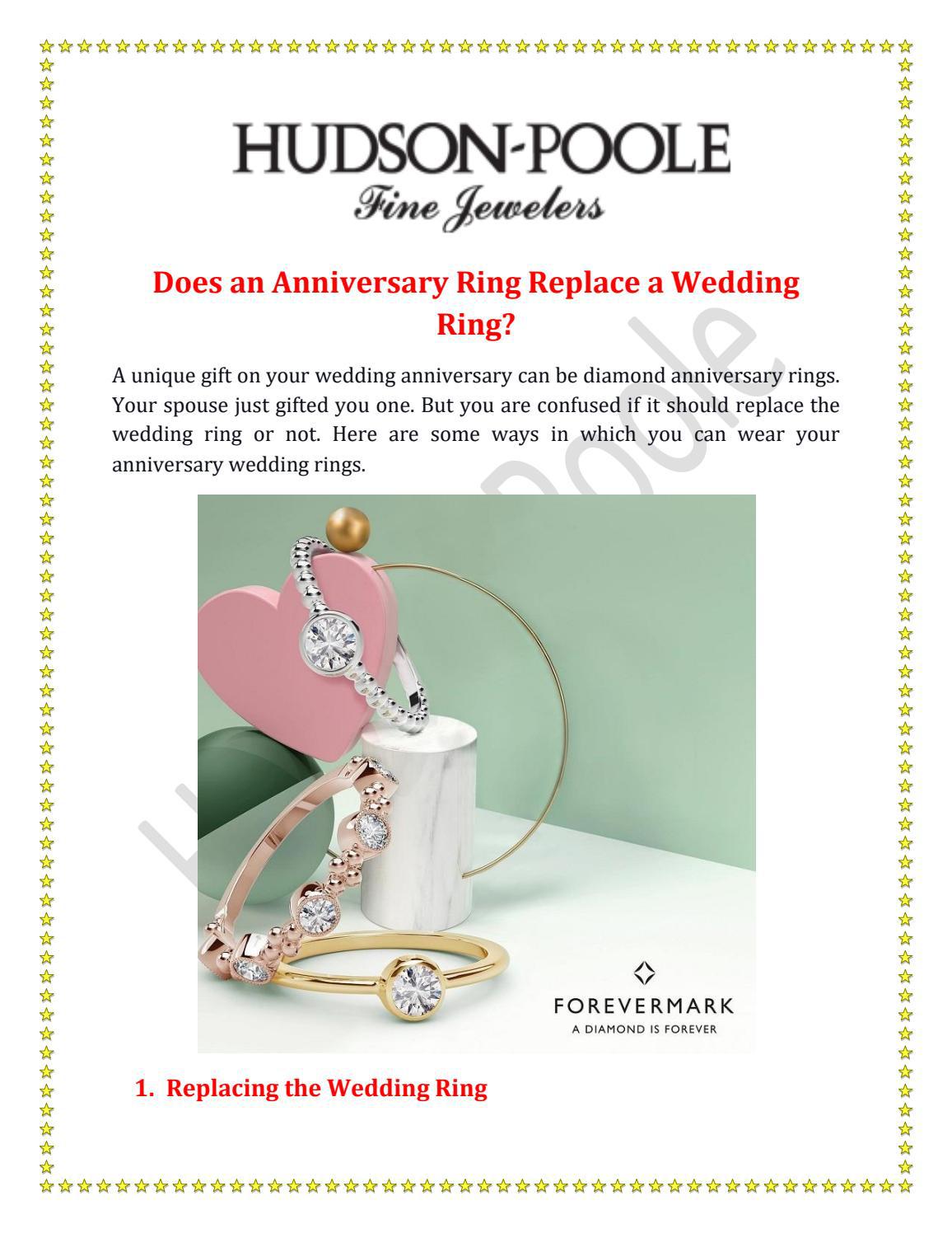 Does Anniversary Ring Replace Wedding Band At Kevin Morel Blog