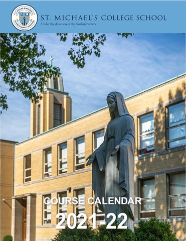 St. Michael's College School Course Calendar 2021-22 by SMCS Advancement - Issuu