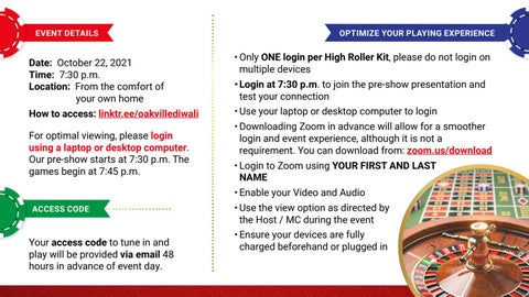 Oakville Diwali Casino Night: Evening Program 第 9 页