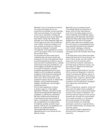 martinelli luce spa Mamba system - Extract from Martinelli Luce 建筑 灯饰目录 第 7 页