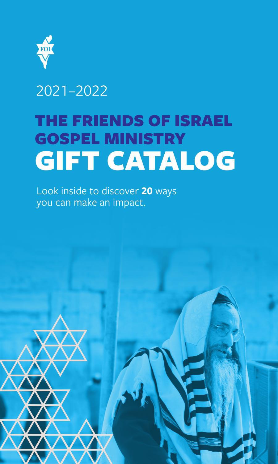 20212022 Gift Catalog by The Friends of Israel Gospel Ministry Issuu