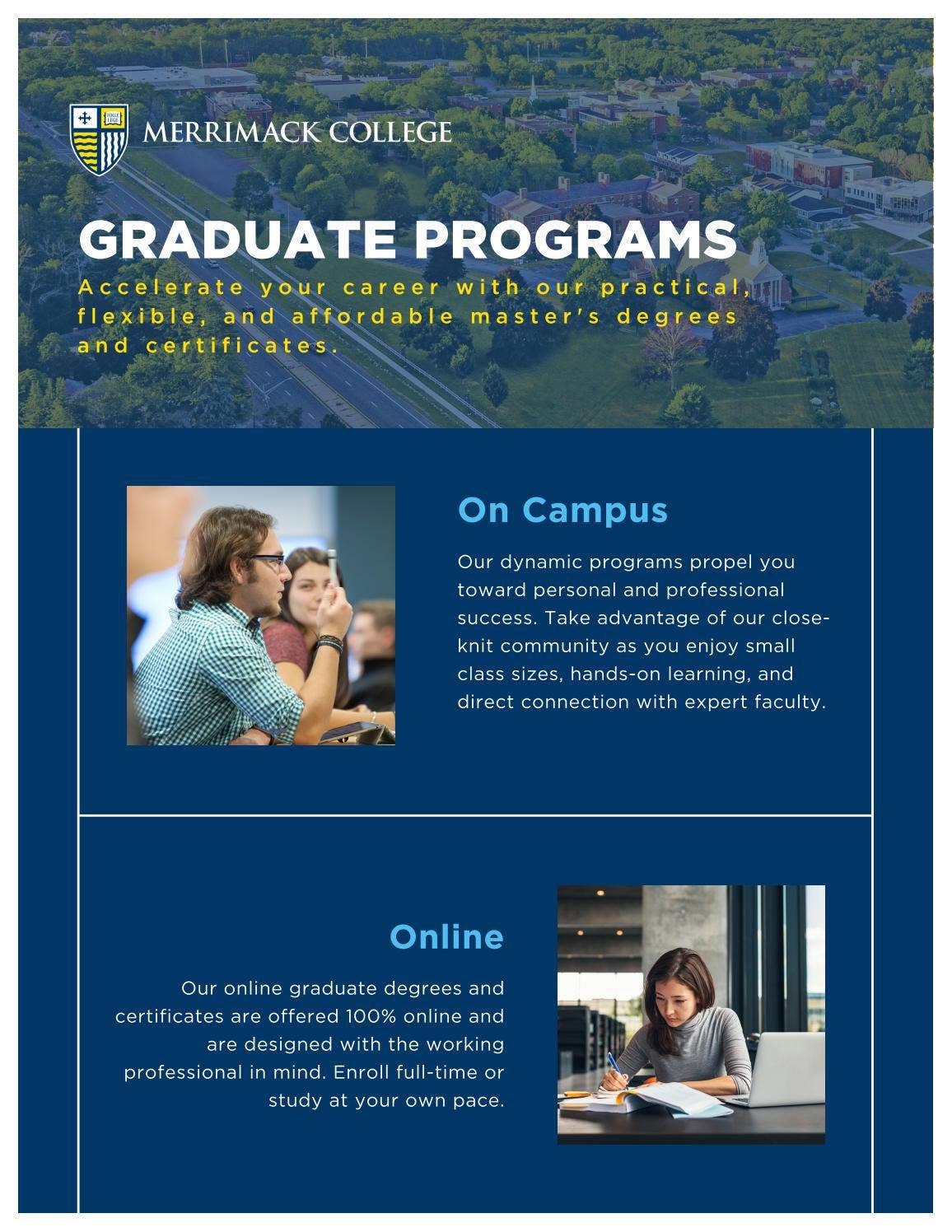 Graduate Programs Flyer by Merrimack College - Issuu