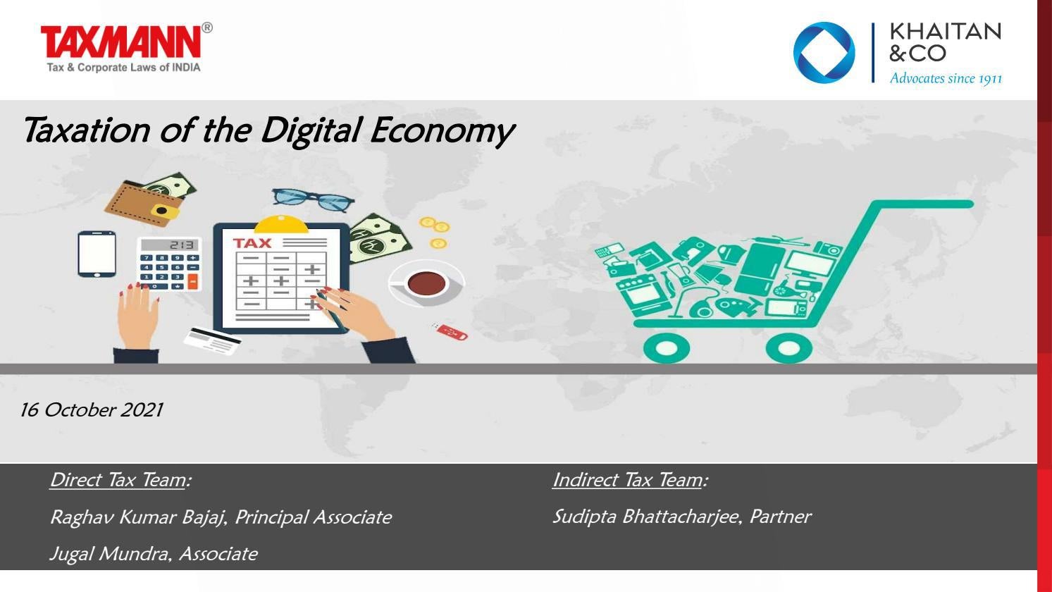 Taxmann's PPT for inar on Taxation of Digital Economy by Taxmann Issuu