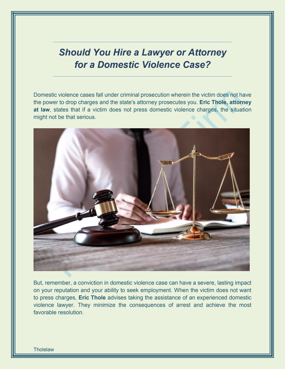 Should You Hire a Lawyer or Attorney for a Domesti