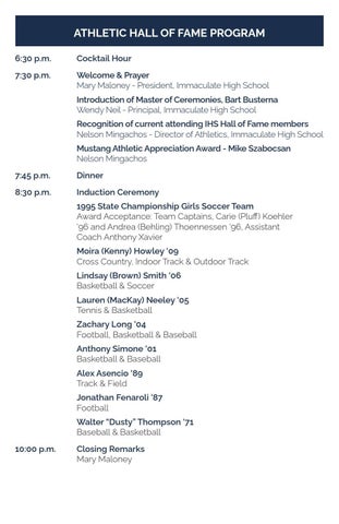 2021 Hall of Fame Program Induction Ceremony 第 4 页