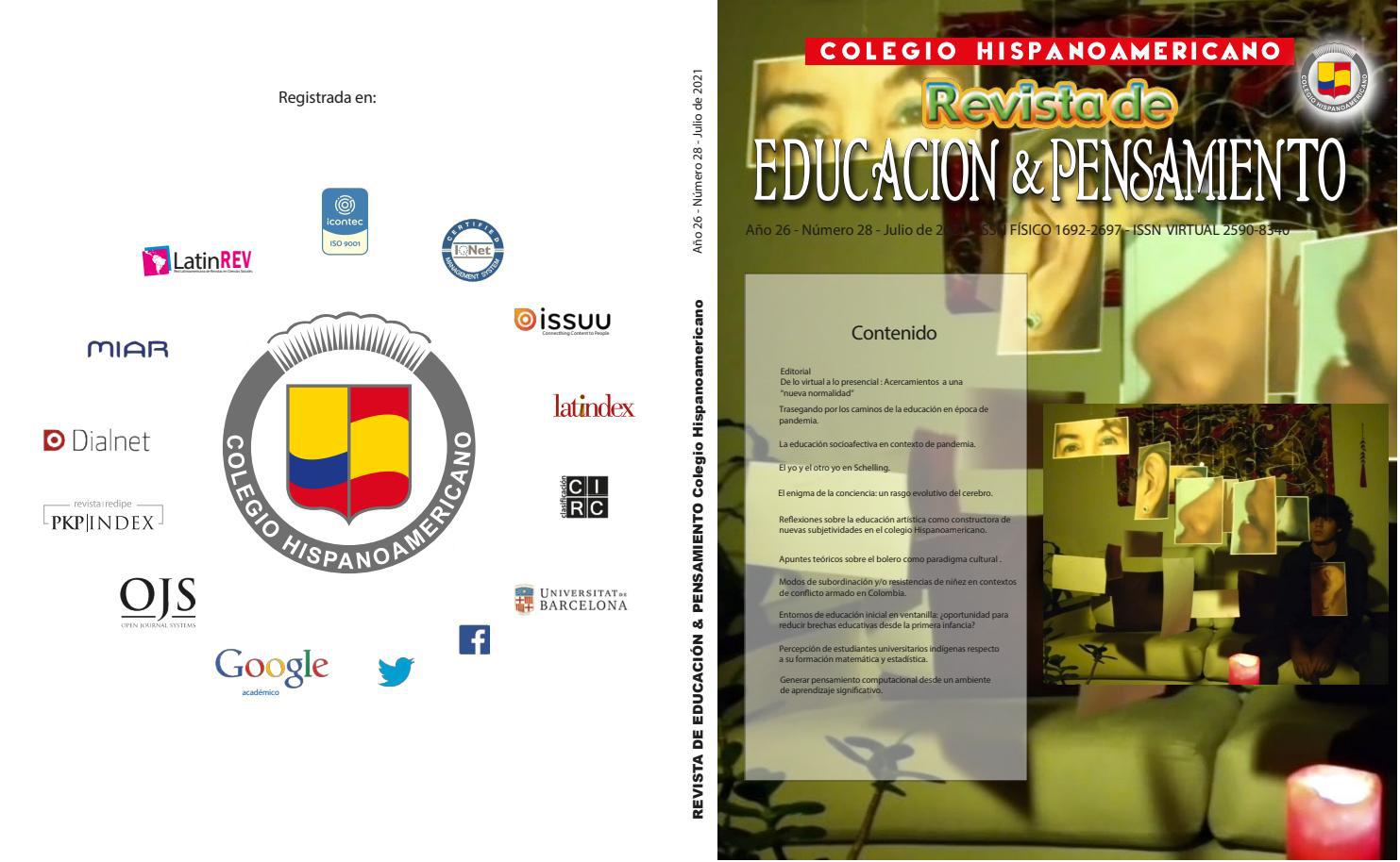 Revista de Educación & Pensamiento. Año 26 Número 28 by Colegio Hispanoamericano Issuu Revista de Educación & Pensamiento. Año 26 Número 28 by Colegio Hispanoamericano Issuu