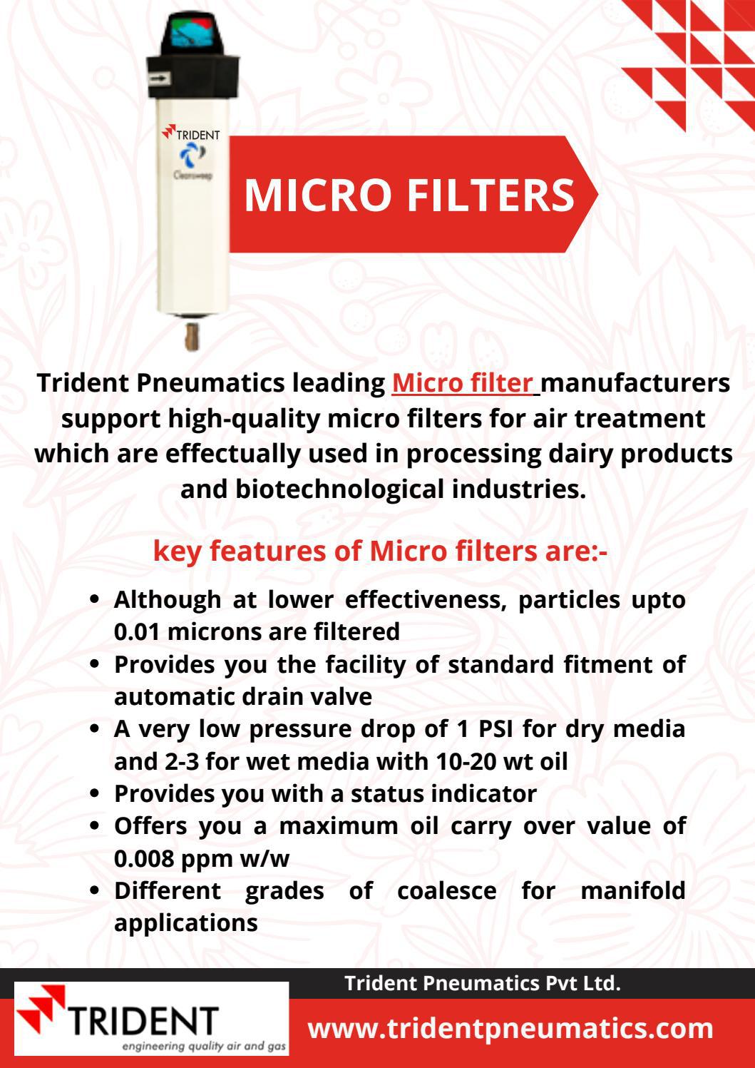 key feature of Micro Filter by Trident Pneumatics Issuu