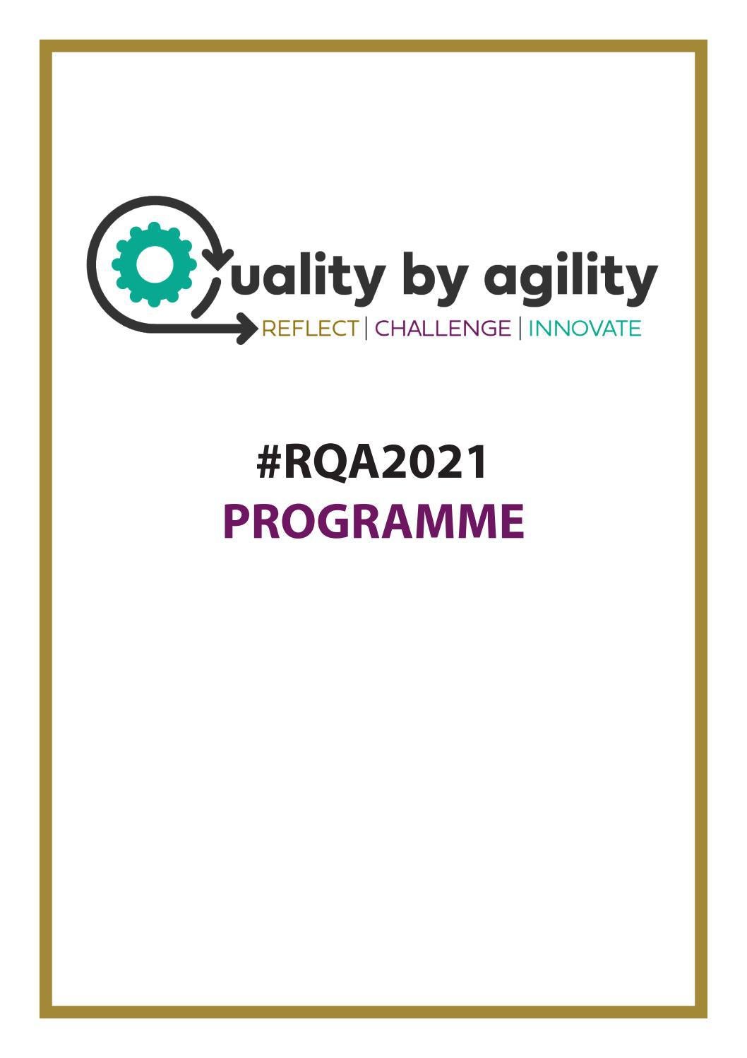 RQA2021 Programme by The RQA - Issuu