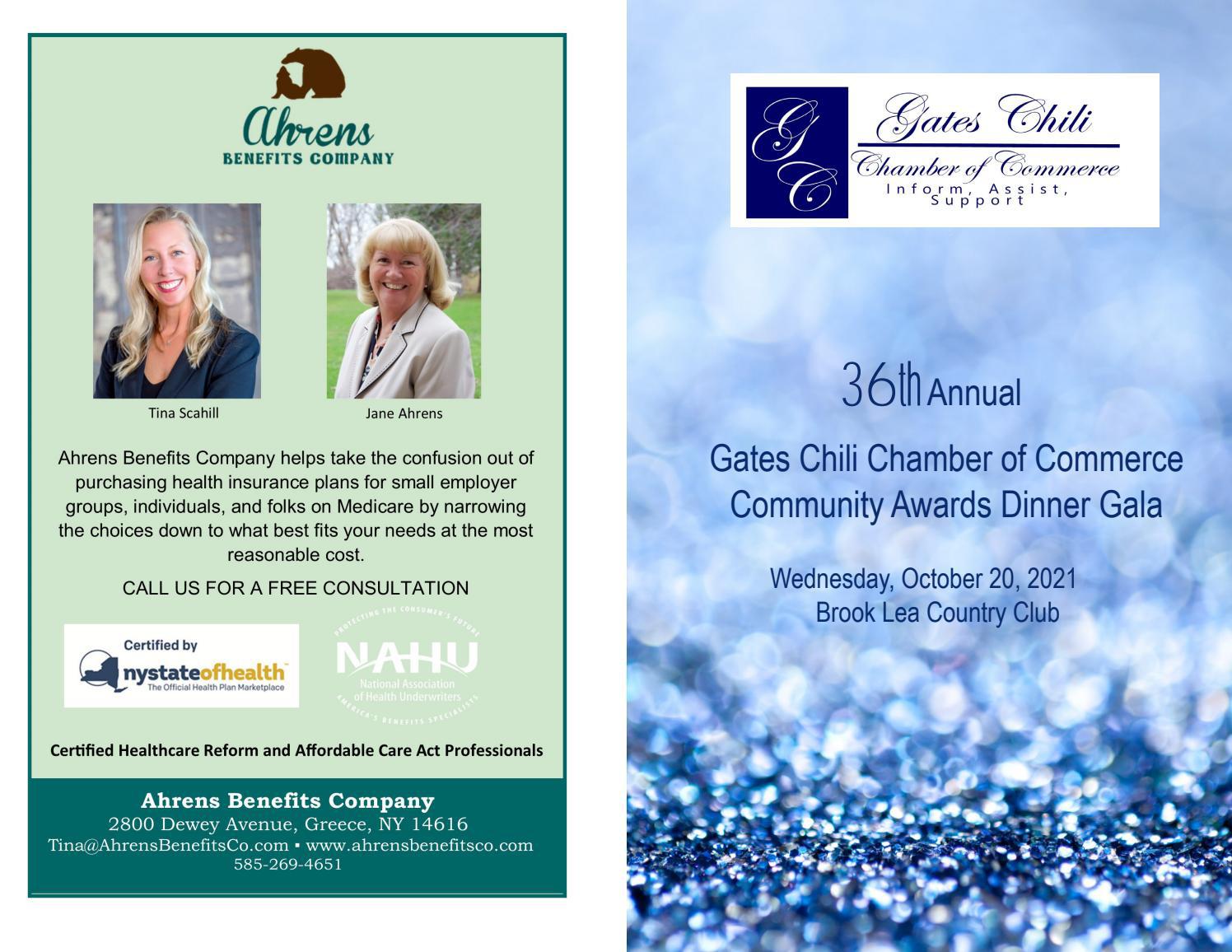 2021 Gates Chili Chamber of Commerce Community Awards Program by
