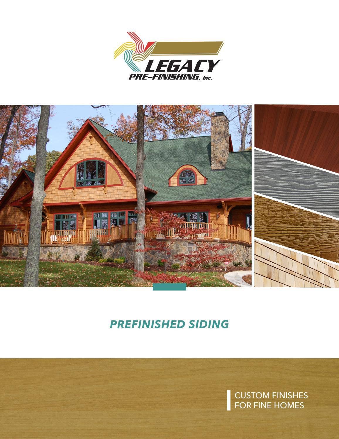 Legacy PreFinishing Custom Prefinished Siding Catalog 2021 by Legacy