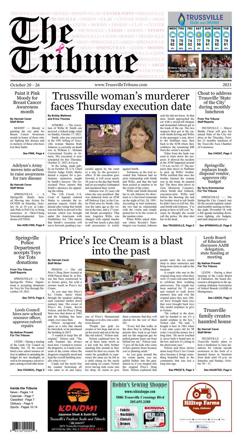 The Trussville Tribune October 20 26 2021 By Mike Kurov Issuu