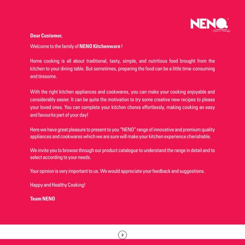 NENO - COOKWARE | KITCHENWARE | NONSTICK 家具目录 第 2 页