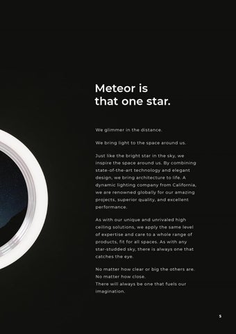 Meteor Lighting 灯饰目录 · Meteor 2021 灯具 指南 - Ver 1.1 第 5 页