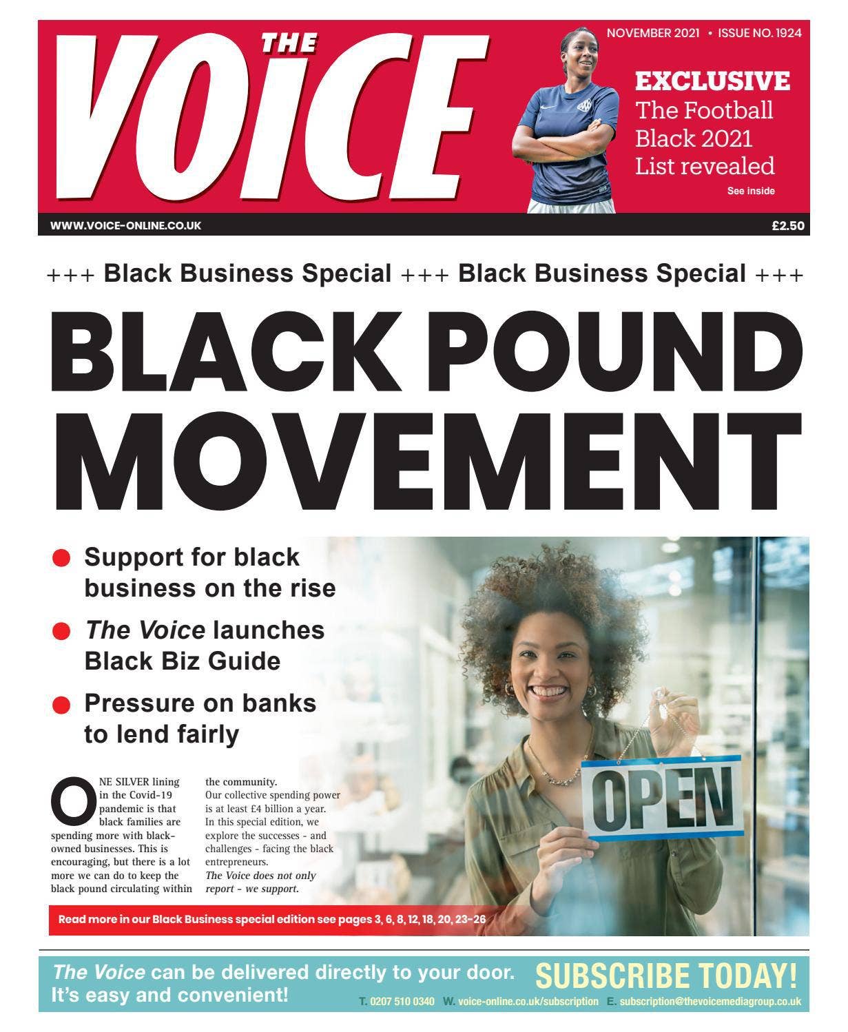 The Voice Newspaper: November 2021 by THE VOICE NEWSPAPER (UK) - Issuu