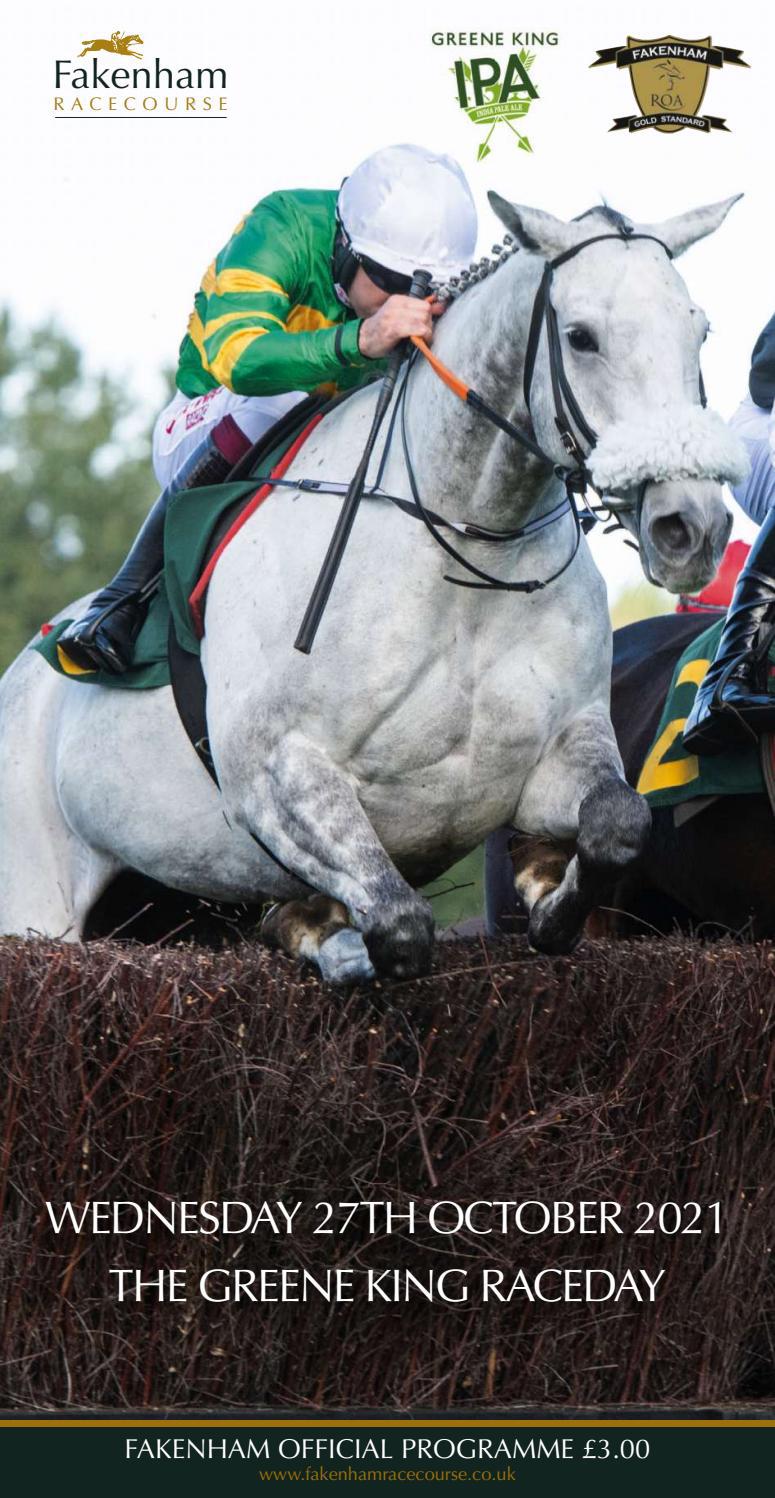 Fakenham Racecard 27 October 2021 By Weatherbys Issuu