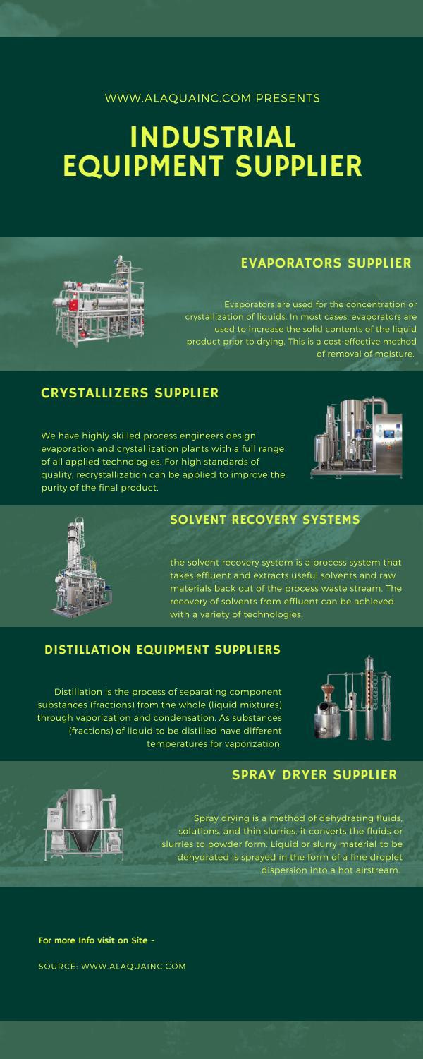 Industrial Equipment Supplier Infographics Alaqua Inc by Alaqua, Inc