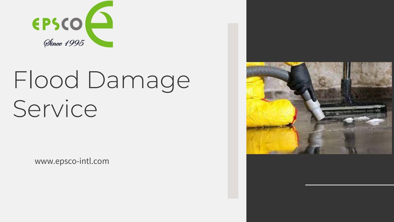 Flood Damage Service by EPSCO LLC - Issuu