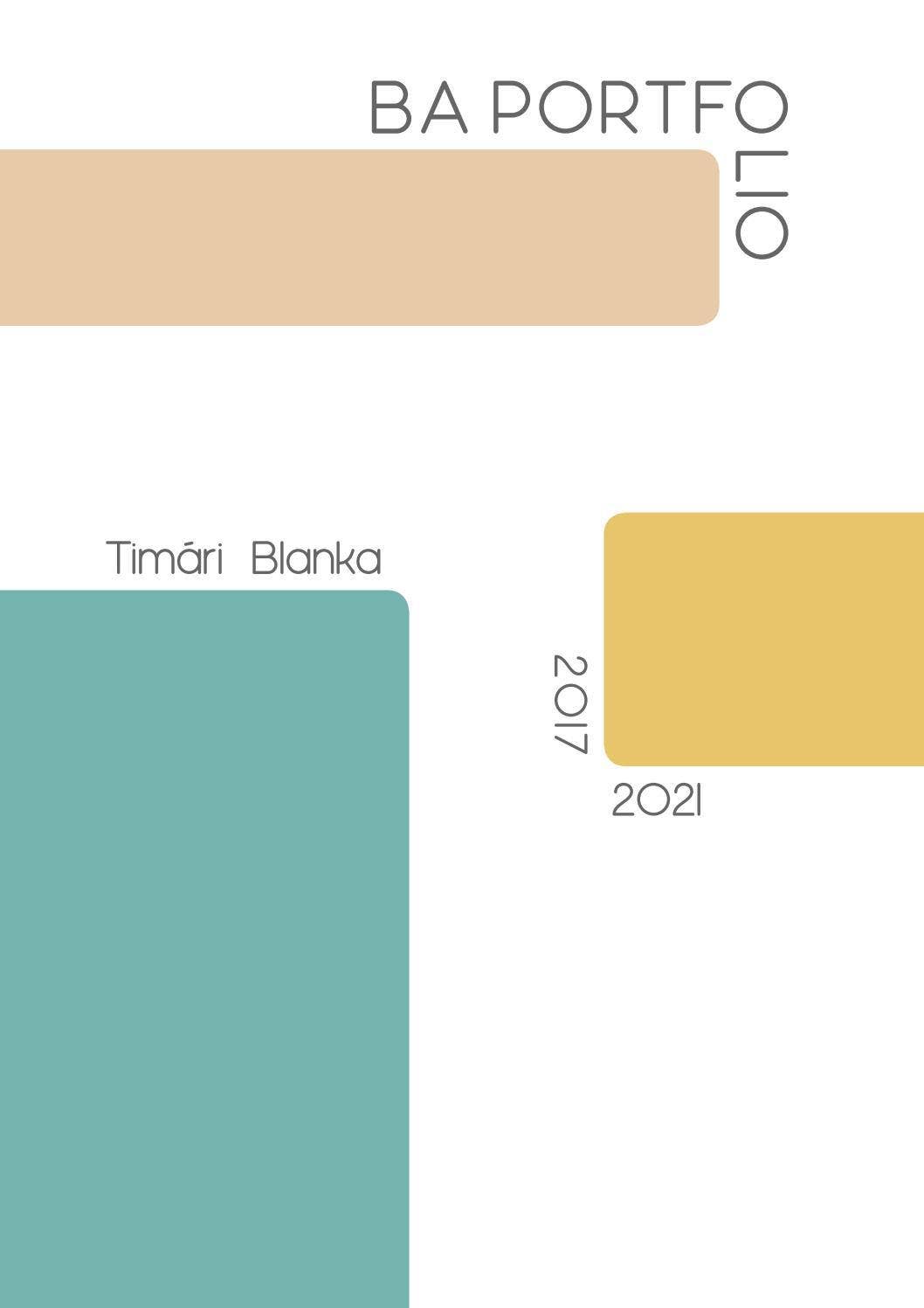 Timari Timári Blanka portfolio 2021 by Timári Blanka - Issuu