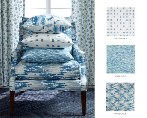 Kravet LLC Graphic Prints Verdigris 灯饰型录 第 6 页