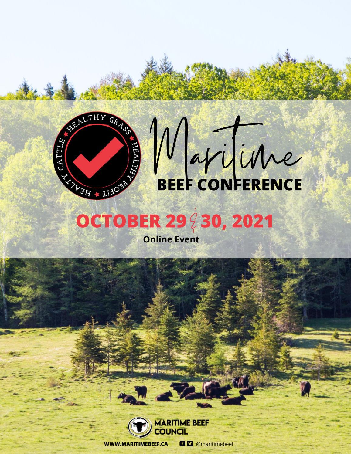2021 Maritime Beef Conference Program by Maritime Beef Council Issuu