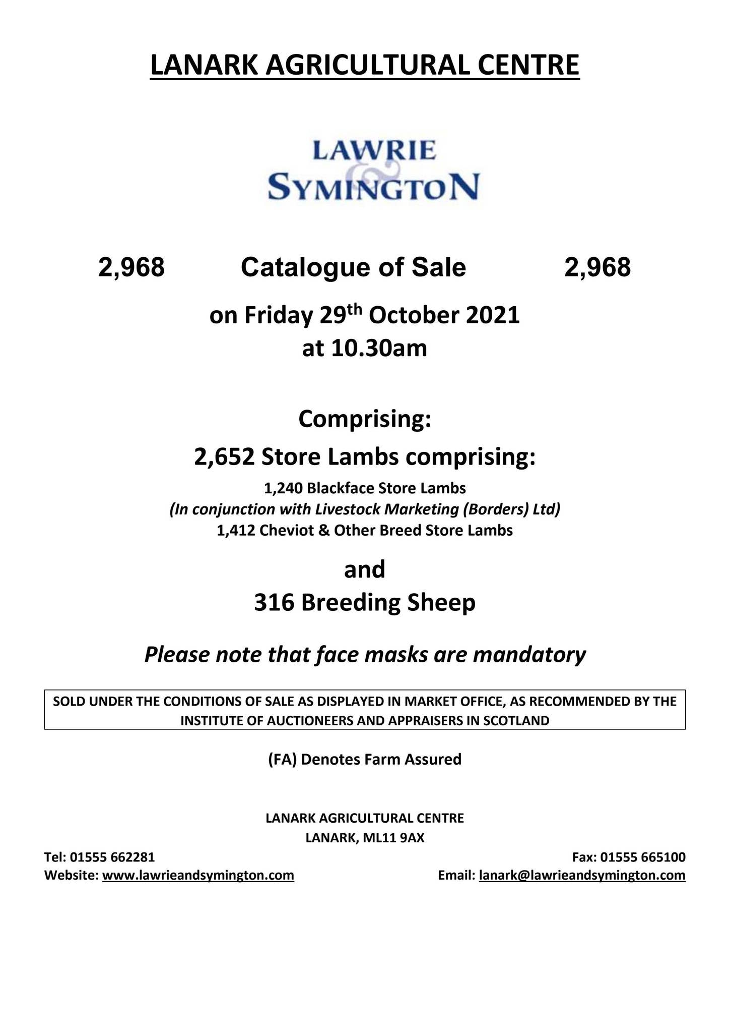 Store & Breeding Sheep Catalogue 29th October 2021 by lawrieand