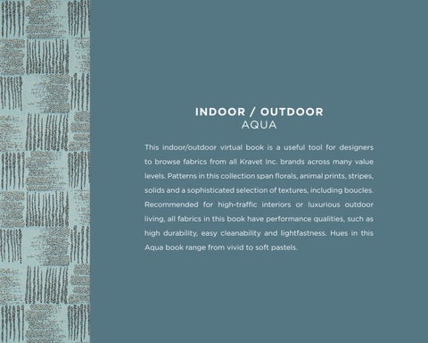 Kravet LLC Indoor 户外 Aqua 型录 第 2 页