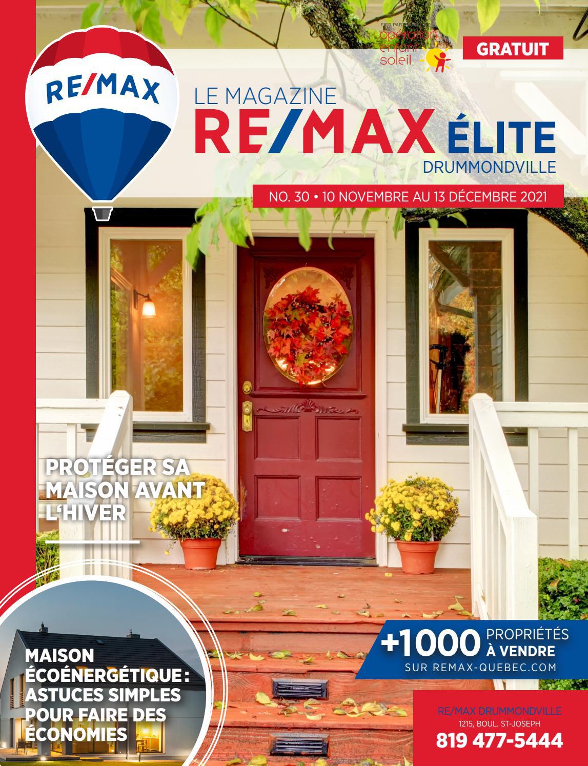 RE/MAX Élite Drummondville Édition novembre 2021 by Zig21 Issuu