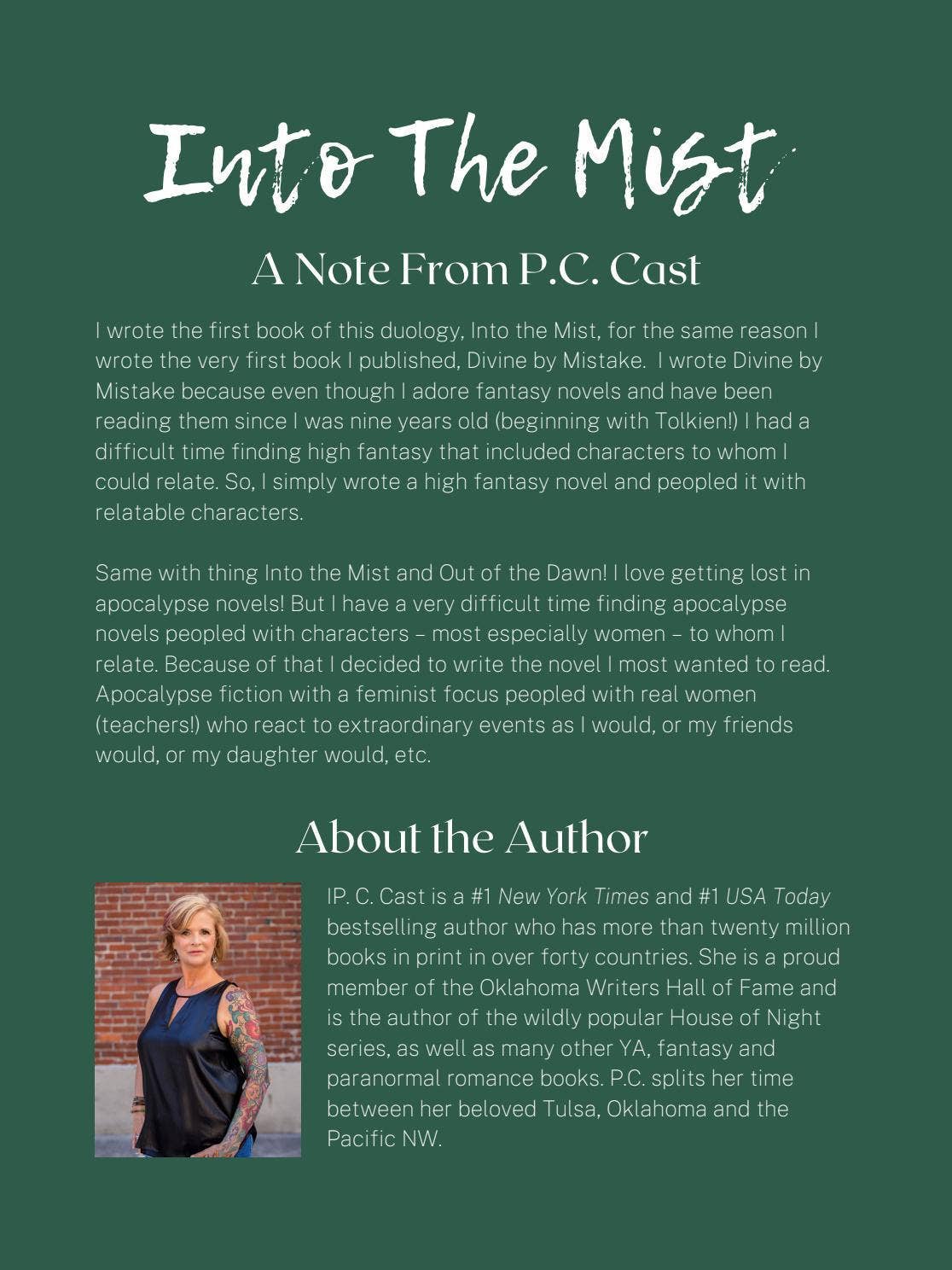 Into the Mist: A Novel by P.C. Cast Discussion Guide by PRH Library - Issuu