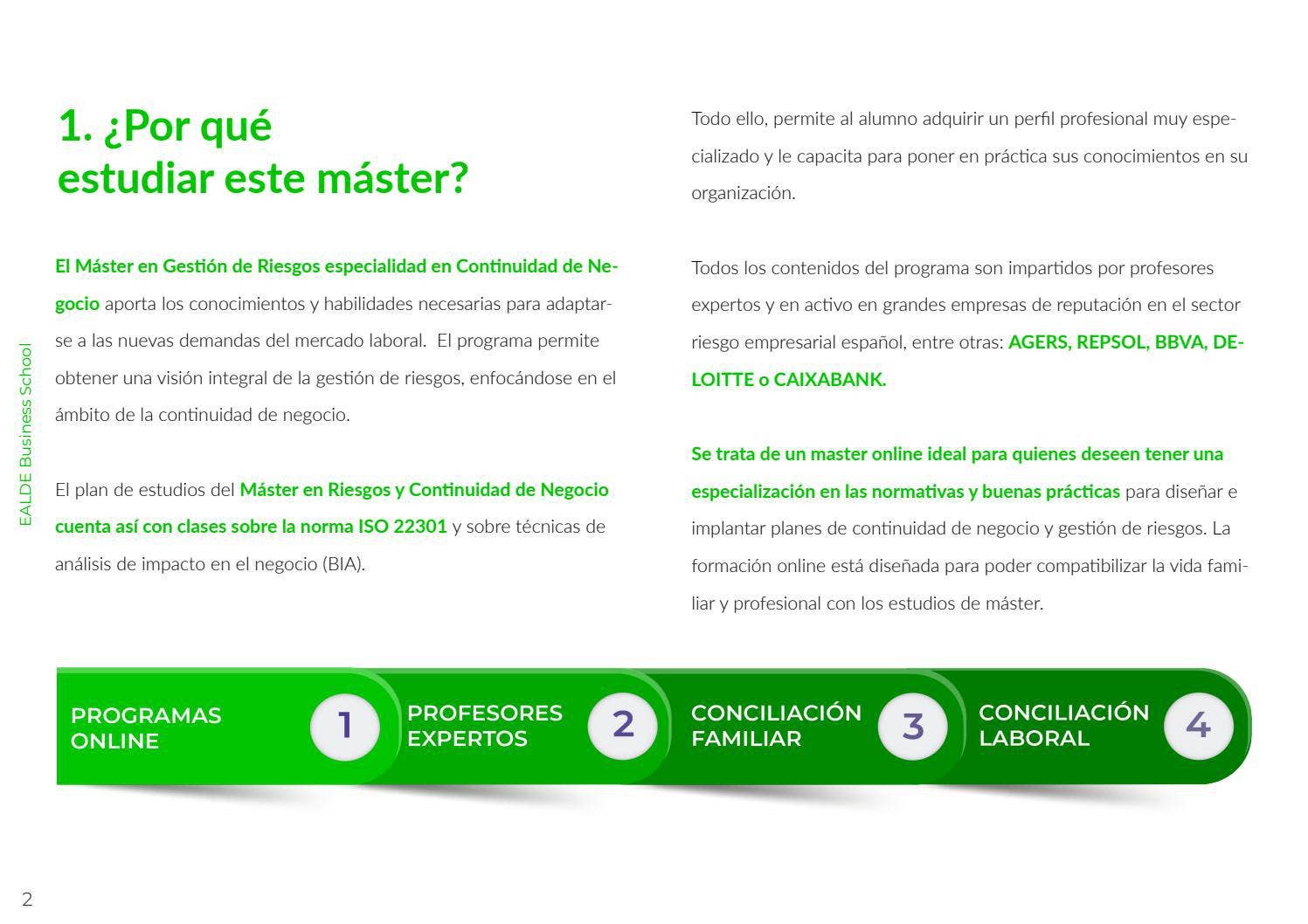 Máster en Gestión de Riesgos especialidad en Continuidad de Negocio by ...