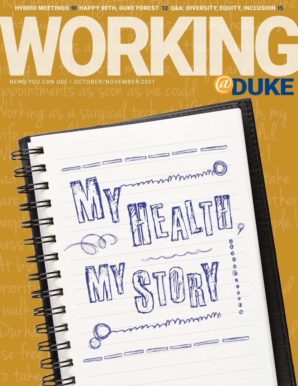 October/November, 2021 Working@Duke by Working Duke - Issuu