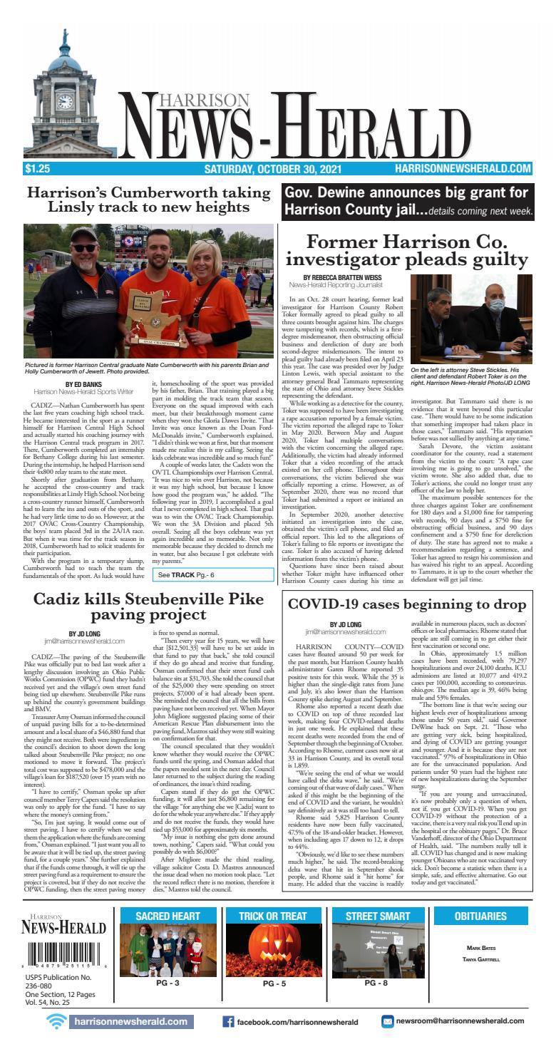 Harrison NewsHerald eedition 10/30/21 by Harrison NewsHerald Archive