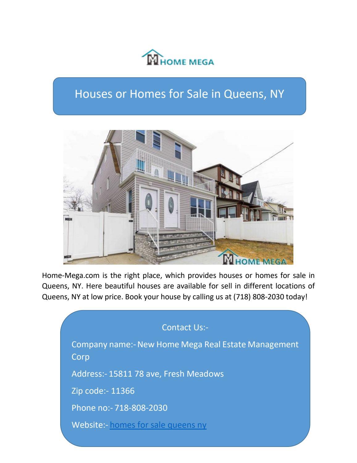 Houses or Homes for Sale in Queens, NY by Home Mega Management Issuu
