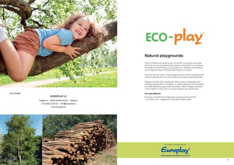 Parkmiljø Lekeplass - EUROPLAY 2022 ECO-PLAY 第 2 页