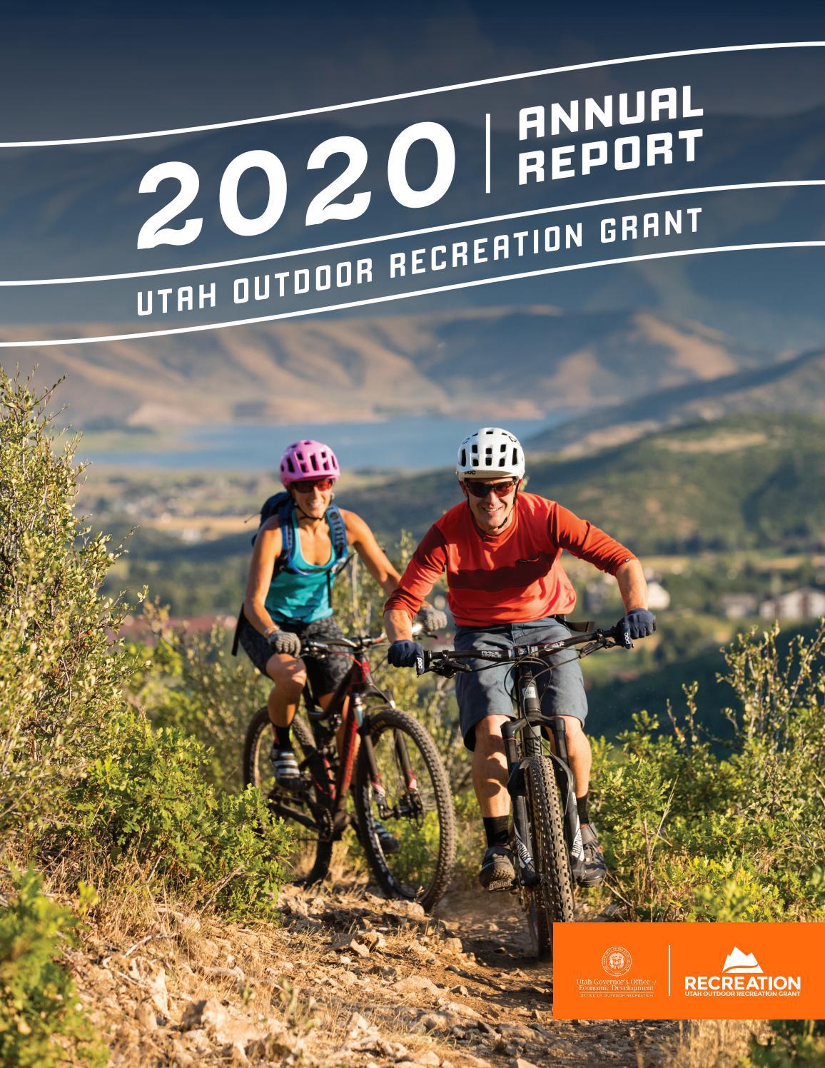 Utah Outdoor Recreation Grant 2020 Annual Report by Utah Governor's