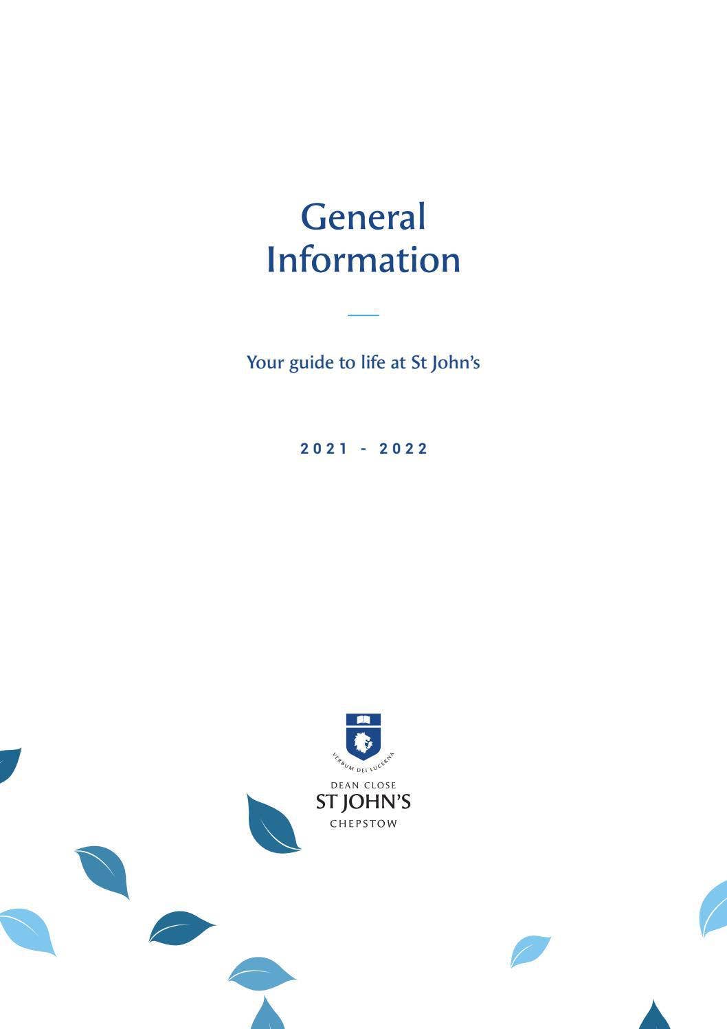 Dean Close St John's General Information by Dean Close School - Issuu