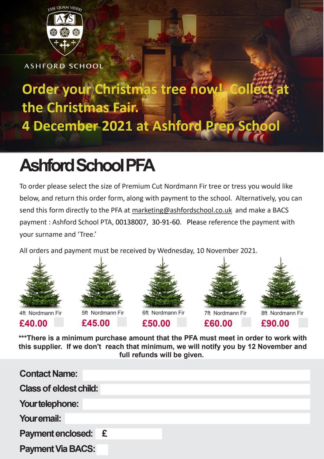 Christmas Tree Order Form by AshfordSchool Issuu