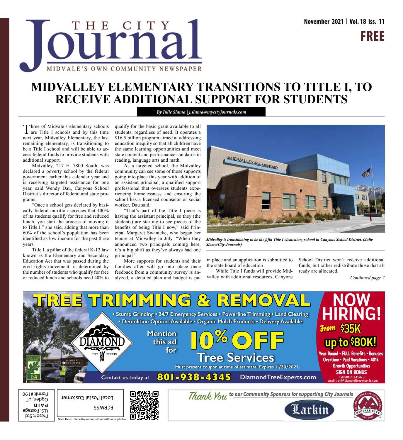 Midvale Journal | November 2021 by The City Journals - Issuu
