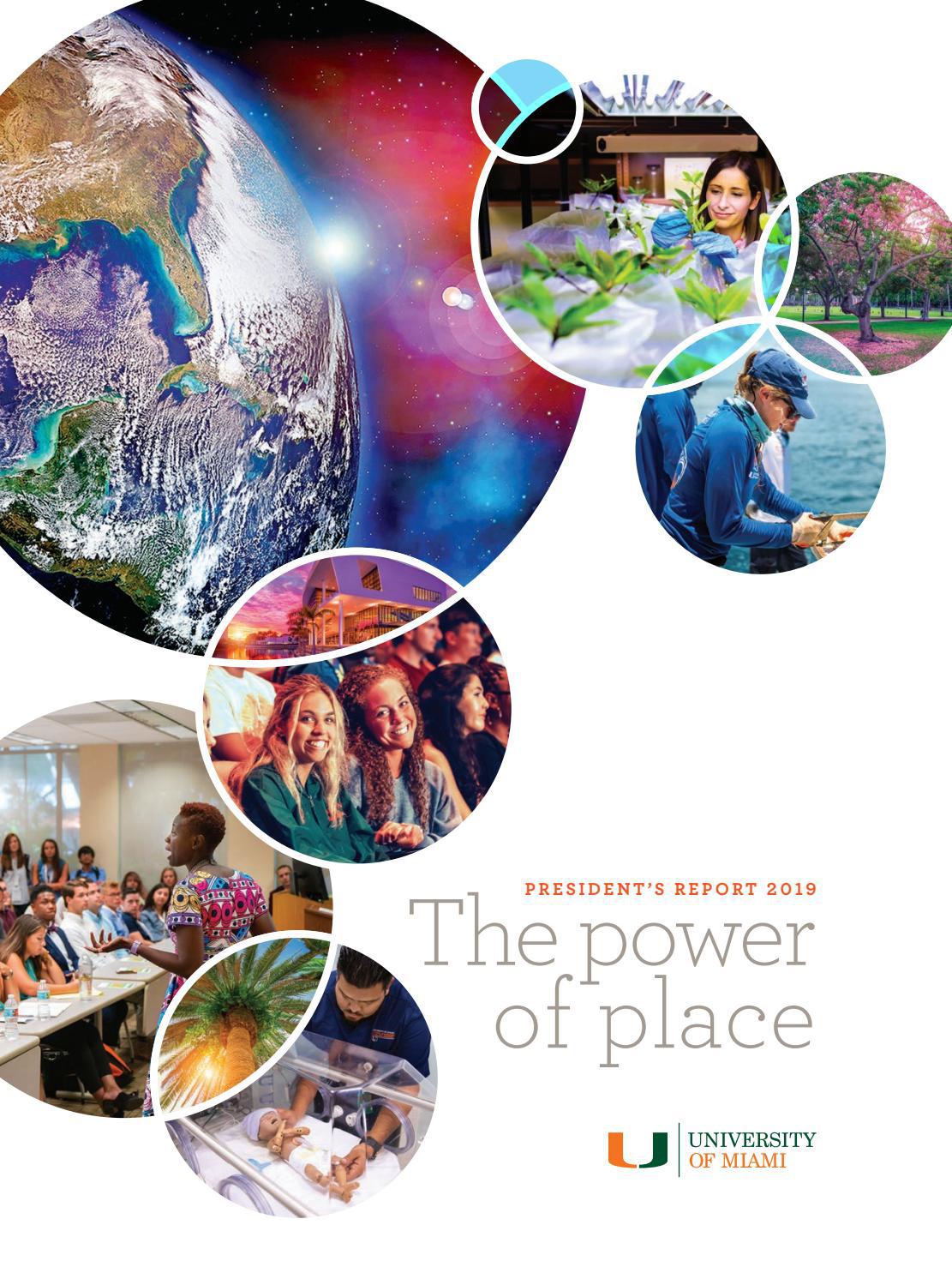 President's Report 2019 University of Miami by University of Miami