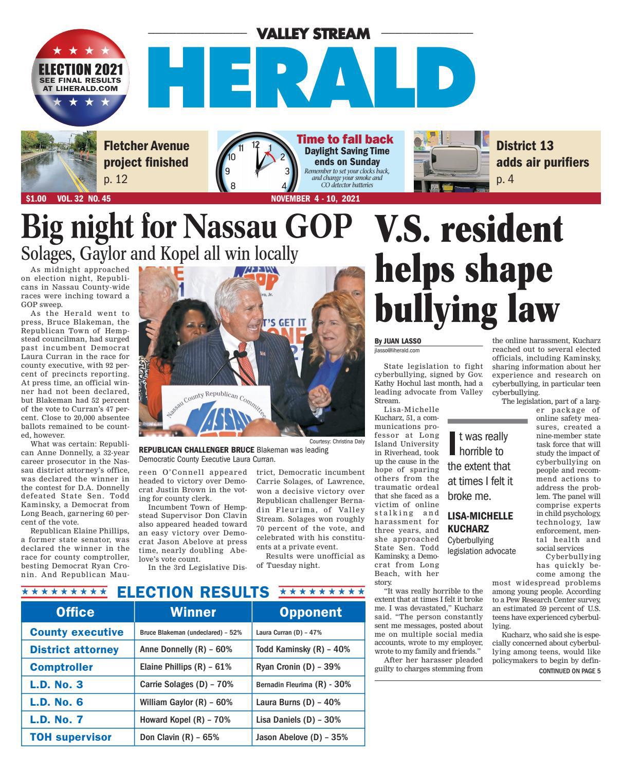 Valley Stream Herald 11042021 by Richner Communications, Inc Issuu