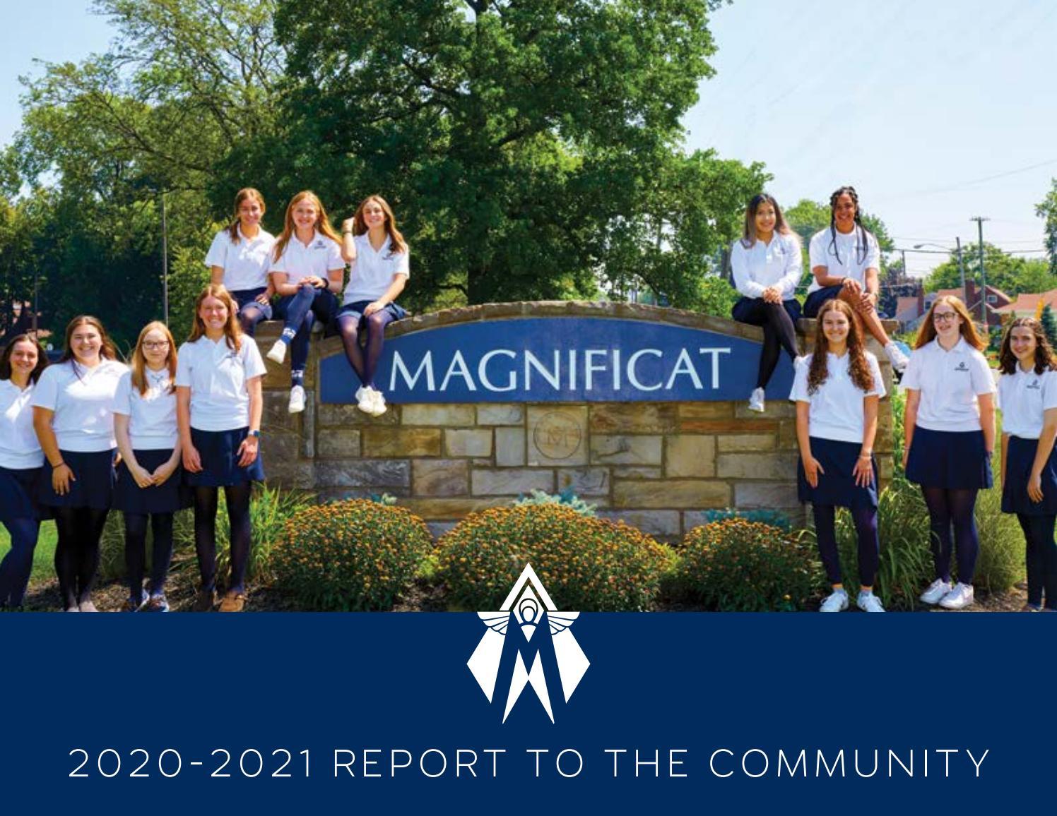 2020 2021 Report To The Community By Magnificat High School Issuu